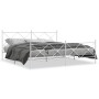 Estructura cama metal con cabecero y estribo blanco 200x200 cm de vidaXL, Camas y somieres - Ref: Foro24-376576, Precio: 140,...