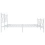 Estructura cama metal con cabecero y estribo blanco 200x200 cm de vidaXL, Camas y somieres - Ref: Foro24-376576, Precio: 140,...