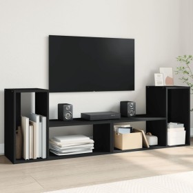 TV-Möbel 2-tlg. Holzwerkstoff schwarz 75x30x50 cm von vidaXL, TV-Möbel - Ref: Foro24-840787, Preis: 65,99 €, Rabatt: %