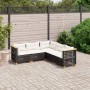 5-teiliges Gartenmöbel-Set und schwarze synthetische Rattankissen von vidaXL, Gartensets - Ref: Foro24-3261824, Preis: 409,98...