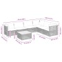 7-teiliges Gartensofa-Set mit schwarzen synthetischen Rattankissen von vidaXL, Gartensets - Ref: Foro24-3261866, Preis: 547,4...