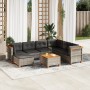 8-piece garden sofa set and gray synthetic rattan cushions by vidaXL, Garden sets - Ref: Foro24-3261942, Price: 578,99 €, Dis...