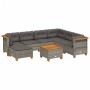 8-teiliges Gartensofa-Set und graue synthetische Rattankissen von vidaXL, Gartensets - Ref: Foro24-3261942, Preis: 578,80 €, ...