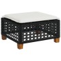 Set de muebles de jardín 5 pzas y cojines ratán sintético negro de vidaXL, Conjuntos de jardín - Ref: Foro24-3261788, Precio:...