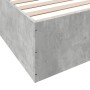 Estructura de cama madera de ingeniería gris hormigón 180x200cm de vidaXL, Camas y somieres - Ref: Foro24-3280996, Precio: 13...