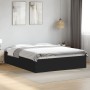 Estructura de cama madera de ingeniería negra 150x200 cm de vidaXL, Camas y somieres - Ref: Foro24-3281008, Precio: 125,97 €,...