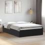 Estructura de cama madera de ingeniería negra 135x190 cm de vidaXL, Camas y somieres - Ref: Foro24-3281036, Precio: 116,40 €,...