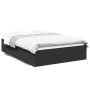 Estructura de cama madera de ingeniería negra 140x190 cm de vidaXL, Camas y somieres - Ref: Foro24-3281029, Precio: 118,86 €,...