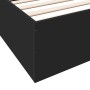 Estructura de cama madera de ingeniería negra 180x200 cm de vidaXL, Camas y somieres - Ref: Foro24-3280994, Precio: 133,11 €,...