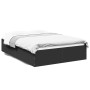 Estructura de cama madera de ingeniería negra 140x200 cm de vidaXL, Camas y somieres - Ref: Foro24-3281015, Precio: 121,97 €,...