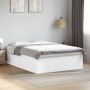 Estructura de cama madera de ingeniería blanca 150x200 cm de vidaXL, Camas y somieres - Ref: Foro24-3280916, Precio: 146,43 €...