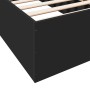 Estructura de cama madera de ingeniería negra 90x200 cm de vidaXL, Camas y somieres - Ref: Foro24-3281057, Precio: 91,89 €, D...