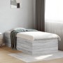 Estructura de cama madera de ingeniería gris Sonoma 90x190 cm de vidaXL, Camas y somieres - Ref: Foro24-3280977, Precio: 105,...