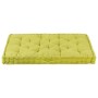 Cojín para palés algodón verde 120x80x10 cm de vidaXL, Cojines para sillas y sofás - Ref: Foro24-48686, Precio: 69,99 €, Desc...