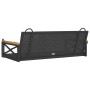 Banco columpio de ratán sintético negro 109x62x40 cm de vidaXL, Bancos de jardín - Ref: Foro24-368152, Precio: 92,01 €, Descu...