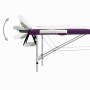 Klappbare Massageliege 2 Zonen aus weißem und violettem Aluminium von vidaXL, Massageliegen - Ref: Foro24-110233, Preis: 139,...