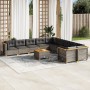 11-piece garden sofa set and gray synthetic rattan cushions by vidaXL, Garden sets - Ref: Foro24-3262050, Price: 811,37 €, Di...