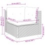 11-teilige Gartensofagarnitur und graue synthetische Rattankissen von vidaXL, Gartensets - Ref: Foro24-3262038, Preis: 810,58...