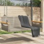 Graue Schaukelbank aus synthetischem Rattan, 109 x 62 x 40 cm von vidaXL, Gartenbänke - Ref: Foro24-368144, Preis: 84,99 €, R...