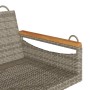 Graue Schaukelbank aus synthetischem Rattan, 109 x 62 x 40 cm von vidaXL, Gartenbänke - Ref: Foro24-368144, Preis: 84,99 €, R...