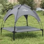 Dog bed with canopy anthracite oxford fabric and steel by vidaXL, Beds for dogs - Ref: Foro24-172597, Price: 38,47 €, Discoun...