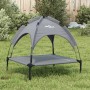 Dog bed with canopy anthracite oxford fabric and steel by vidaXL, Beds for dogs - Ref: Foro24-172597, Price: 38,47 €, Discoun...