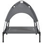 Dog bed with canopy anthracite oxford fabric and steel by vidaXL, Beds for dogs - Ref: Foro24-172597, Price: 38,47 €, Discoun...