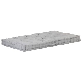 Cojín para palés algodón gris 120x80x10 cm de vidaXL, Cojines para sillas y sofás - Ref: Foro24-48678, Precio: 54,99 €, Descu...