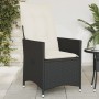 Garden recliner with black synthetic rattan cushions by vidaXL, Garden chairs - Ref: Foro24-365638, Price: 125,54 €, Discount: %