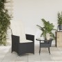 Garden recliner with black synthetic rattan cushions by vidaXL, Garden chairs - Ref: Foro24-365638, Price: 125,54 €, Discount: %