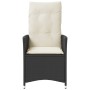 Garden recliner with black synthetic rattan cushions by vidaXL, Garden chairs - Ref: Foro24-365638, Price: 125,54 €, Discount: %