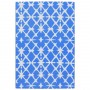 Alfombra de exterior PP azul y blanco 140x200 cm de vidaXL, Protectores para exterior - Ref: Foro24-317028, Precio: 30,67 €, ...