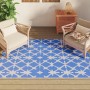 Blue and white PP outdoor rug 140x200 cm by vidaXL, Outdoor protectors - Ref: Foro24-317028, Price: 30,67 €, Discount: %