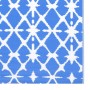 Blue and white PP outdoor rug 140x200 cm by vidaXL, Outdoor protectors - Ref: Foro24-317028, Price: 30,67 €, Discount: %