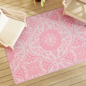 Rosa PP-Außenteppich 140x200 cm von vidaXL, Outdoor-Protektoren - Ref: Foro24-317037, Preis: 30,67 €, Rabatt: %