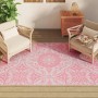 Alfombra de exterior PP rosa 140x200 cm de vidaXL, Protectores para exterior - Ref: Foro24-317037, Precio: 30,99 €, Descuento: %