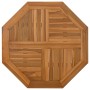 Octagonal solid teak wood table top 80x80x2.5 cm by vidaXL, Table tops - Ref: Foro24-366666, Price: 101,82 €, Discount: %