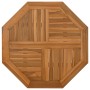 Octagonal solid teak wood table top 60x60x2.5 cm by vidaXL, Table tops - Ref: Foro24-366664, Price: 59,98 €, Discount: %