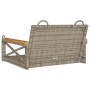 Graue Schaukelbank aus synthetischem Rattan, 63 x 62 x 40 cm von vidaXL, Gartenbänke - Ref: Foro24-368171, Preis: 67,99 €, Ra...