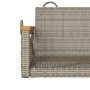 Graue Schaukelbank aus synthetischem Rattan, 63 x 62 x 40 cm von vidaXL, Gartenbänke - Ref: Foro24-368171, Preis: 67,99 €, Ra...