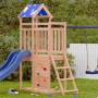 Play tower with climbing wall pine wood 110.5x52.5x215cm by vidaXL, Children's houses - Ref: Foro24-845924, Price: 163,22 €, ...