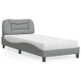 Cama con colchón tela gris claro 80x200 cm de vidaXL, Camas y somieres - Ref: Foro24-3208492, Precio: 275,87 €, Descuento: %