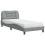 Bed with light gray fabric mattress 80x200 cm by vidaXL, Beds and slatted bases - Ref: Foro24-3208492, Price: 275,87 €, Disco...