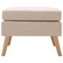 Cream fabric stool by vidaXL, Ottomans - Ref: Foro24-288736, Price: 103,99 €, Discount: %