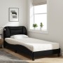 Cama con colchón tela negro 90x190 cm de vidaXL, Camas y somieres - Ref: Foro24-3208501, Precio: 274,52 €, Descuento: %