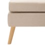 Cream fabric stool by vidaXL, Ottomans - Ref: Foro24-288736, Price: 103,99 €, Discount: %