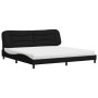 Bed with black fabric mattress 200x200 cm by vidaXL, Beds and slatted bases - Ref: Foro24-3208557, Price: 511,55 €, Discount: %