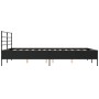 Estructura de cama madera de ingeniería y metal negro 150x200cm de vidaXL, Camas y somieres - Ref: Foro24-3280047, Precio: 15...