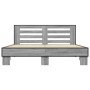 Sonoma gray metal engineered wood bed frame 150x200 cm by vidaXL, Beds and slatted bases - Ref: Foro24-3280100, Price: 161,85...