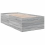 Estructura de cama madera de ingeniería gris Sonoma 100x200 cm de vidaXL, Camas y somieres - Ref: Foro24-3280963, Precio: 115...